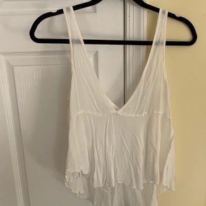 White Free People Flowy Tank Top